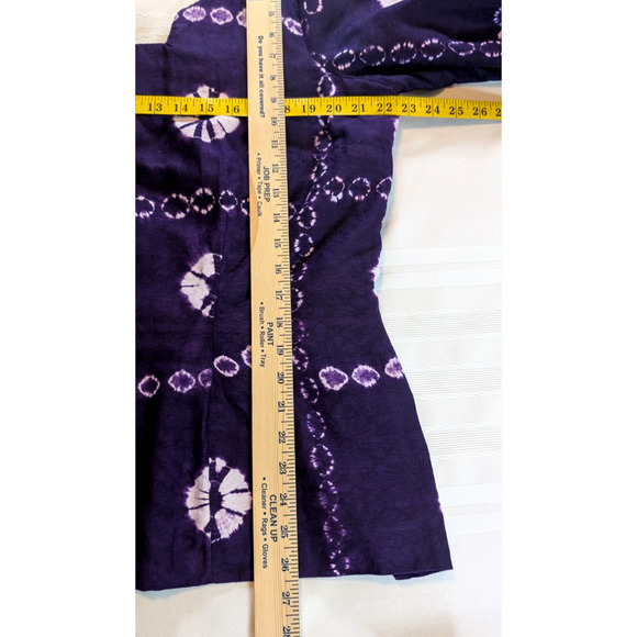 Custom Made 2-Piece Purple Boho Batik Skirt & Blouse Set – Size 2X (Adjustable) - Picture 7 of 15
